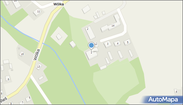 Wola Żółkiewska, Wola Żółkiewska, 1, mapa Wola Żółkiewska