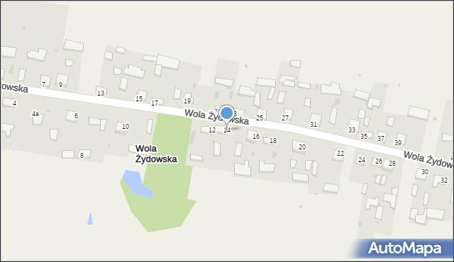 Wola Żydowska, Wola Żydowska, 14, mapa Wola Żydowska