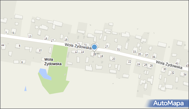 Wola Żydowska, Wola Żydowska, 16, mapa Wola Żydowska