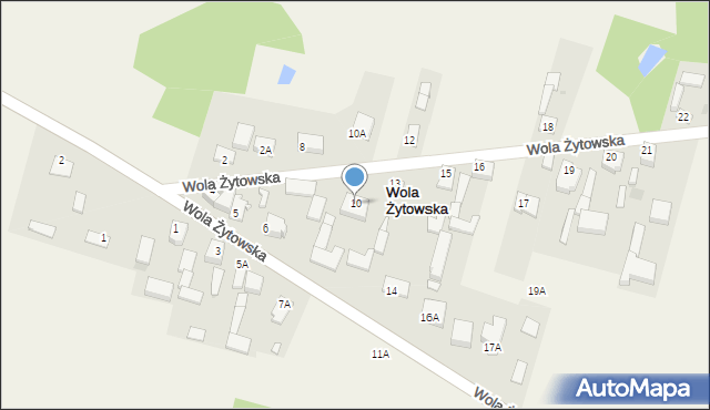 Wola Żytowska, Wola Żytowska, 10, mapa Wola Żytowska