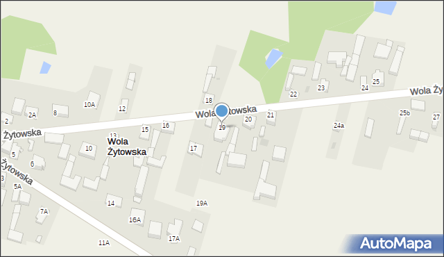 Wola Żytowska, Wola Żytowska, 19, mapa Wola Żytowska