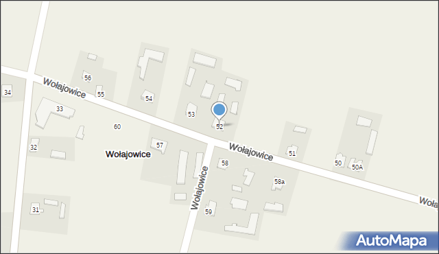 Wołajowice, Wołajowice, 52, mapa Wołajowice