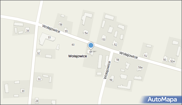 Wołajowice, Wołajowice, 57, mapa Wołajowice