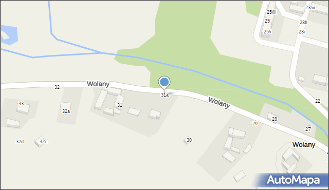 Wolany, Wolany, 31a, mapa Wolany