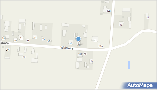 Wolawce, Wolawce, 38, mapa Wolawce