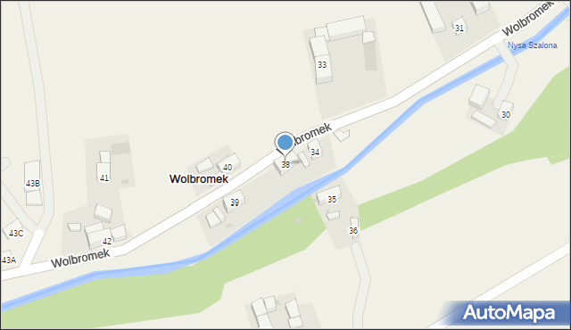 Wolbromek, Wolbromek, 38, mapa Wolbromek