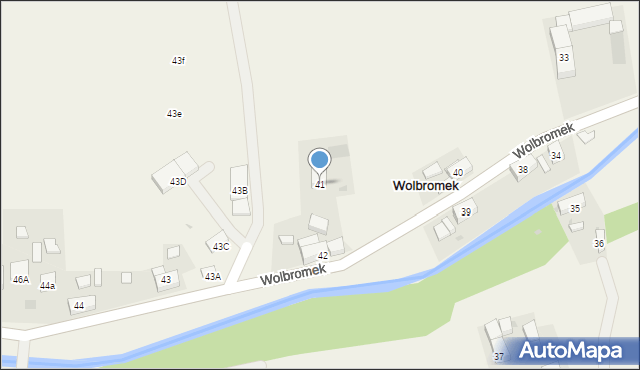 Wolbromek, Wolbromek, 41, mapa Wolbromek