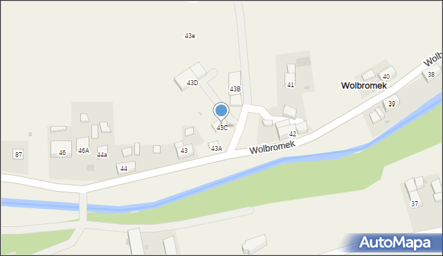 Wolbromek, Wolbromek, 43C, mapa Wolbromek