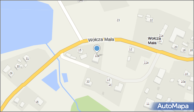 Wołcza Mała, Wołcza Mała, 12a, mapa Wołcza Mała