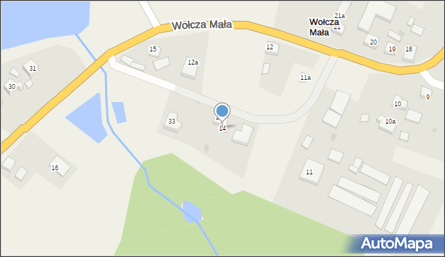 Wołcza Mała, Wołcza Mała, 14, mapa Wołcza Mała