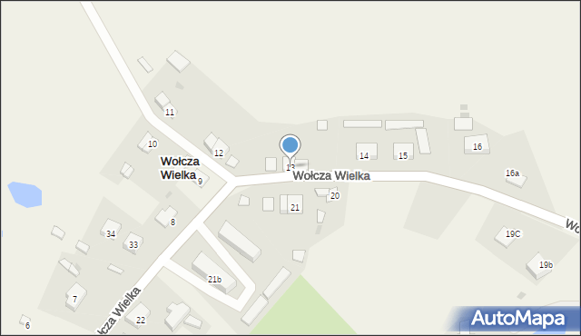 Wołcza Wielka, Wołcza Wielka, 13, mapa Wołcza Wielka