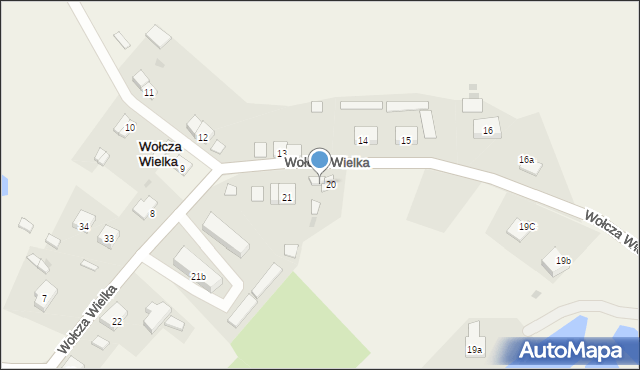 Wołcza Wielka, Wołcza Wielka, 20a, mapa Wołcza Wielka