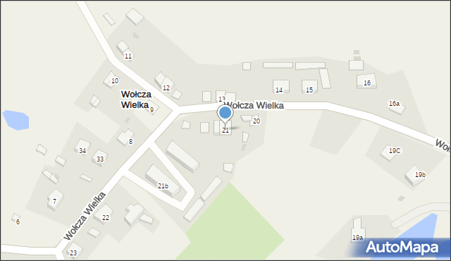 Wołcza Wielka, Wołcza Wielka, 21, mapa Wołcza Wielka