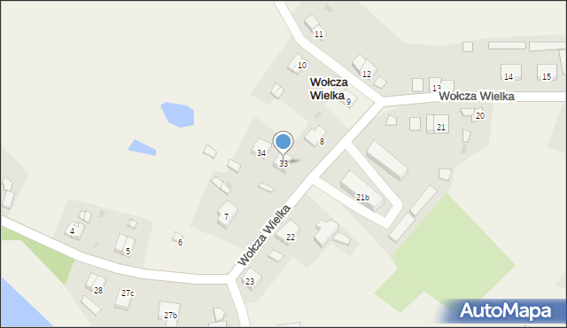 Wołcza Wielka, Wołcza Wielka, 33, mapa Wołcza Wielka