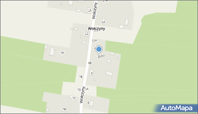 Wołczyny, Wołczyny, 10, mapa Wołczyny