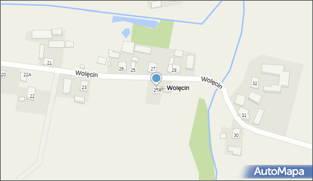 Wolęcin, Wolęcin, 27A, mapa Wolęcin