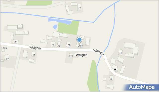 Wolęcin, Wolęcin, 29, mapa Wolęcin