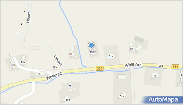 Wolibórz, Wolibórz, 101, mapa Wolibórz