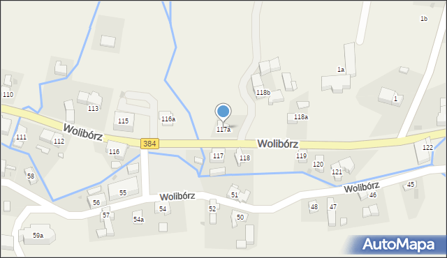 Wolibórz, Wolibórz, 117a, mapa Wolibórz