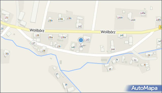 Wolibórz, Wolibórz, 141, mapa Wolibórz