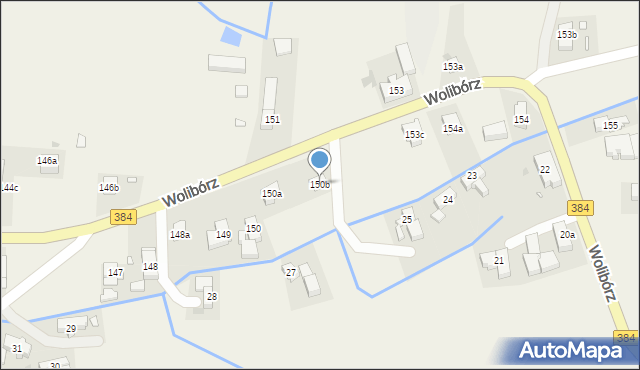 Wolibórz, Wolibórz, 150b, mapa Wolibórz