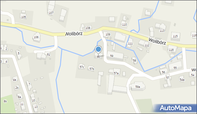 Wolibórz, Wolibórz, 60, mapa Wolibórz