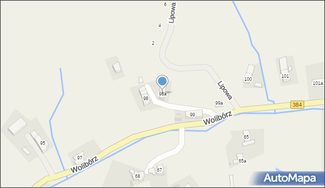 Wolibórz, Wolibórz, 98a, mapa Wolibórz