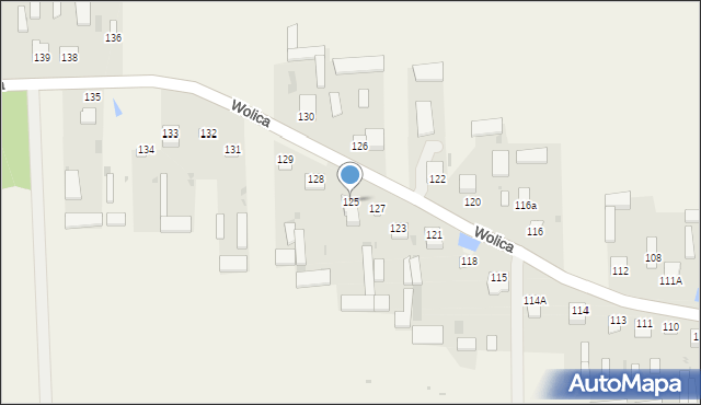 Wolica, Wolica, 125, mapa Wolica