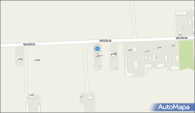 Wolica, Wolica, 145, mapa Wolica