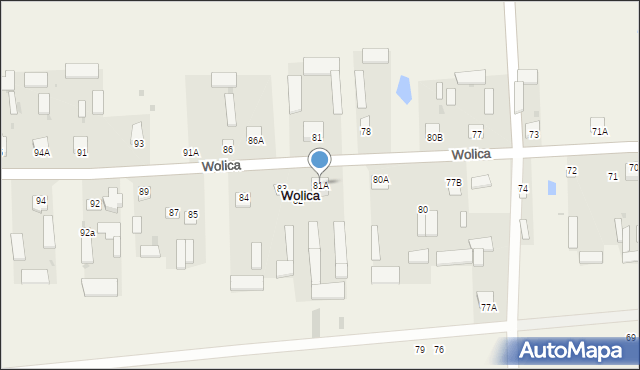 Wolica, Wolica, 81A, mapa Wolica