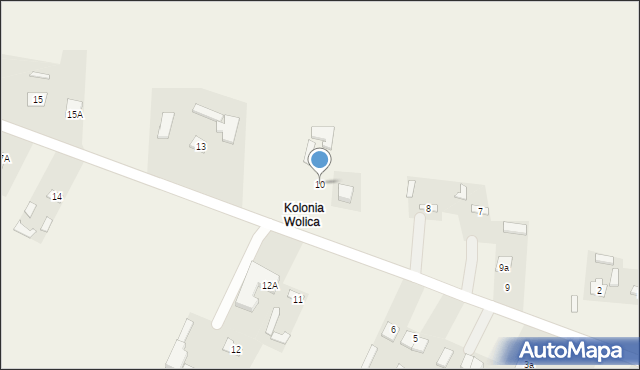 Wolica, Wolica, 10, mapa Wolica