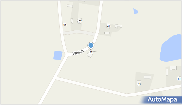Wolica, Wolica, 23, mapa Wolica