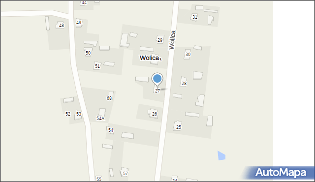 Wolica, Wolica, 27, mapa Wolica