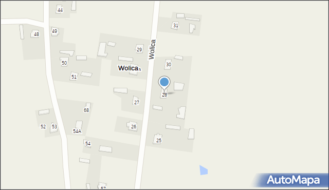 Wolica, Wolica, 28, mapa Wolica