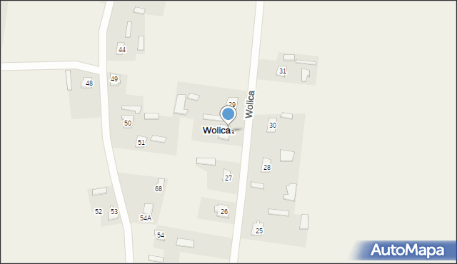 Wolica, Wolica, 50a, mapa Wolica