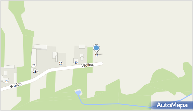 Wolica, Wolica, 32, mapa Wolica