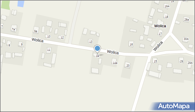 Wolica, Wolica, 14, mapa Wolica