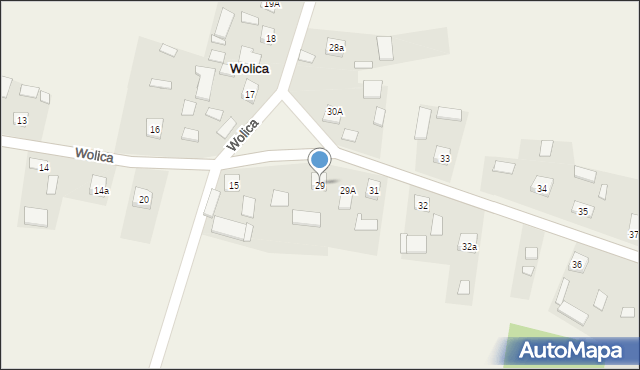 Wolica, Wolica, 29, mapa Wolica