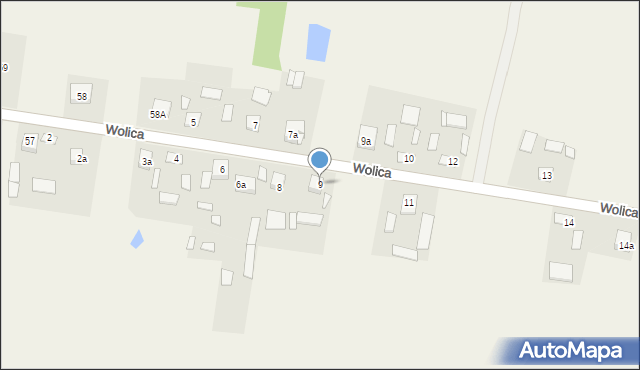 Wolica, Wolica, 9, mapa Wolica