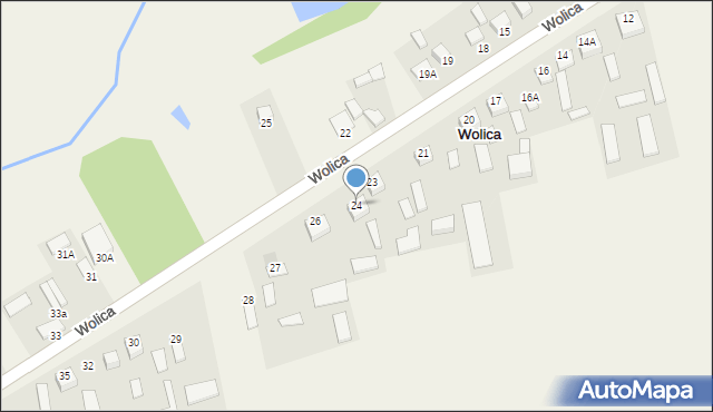 Wolica, Wolica, 24, mapa Wolica