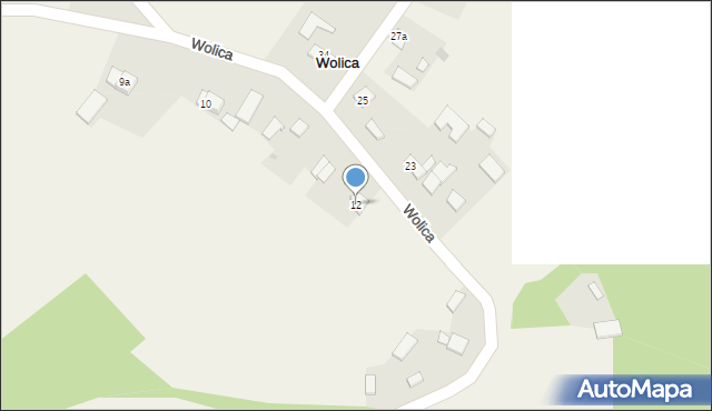 Wolica, Wolica, 12, mapa Wolica