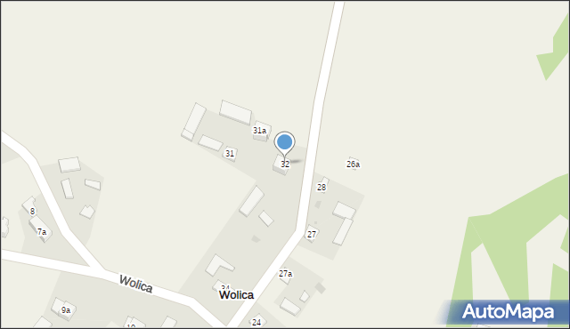 Wolica, Wolica, 32, mapa Wolica