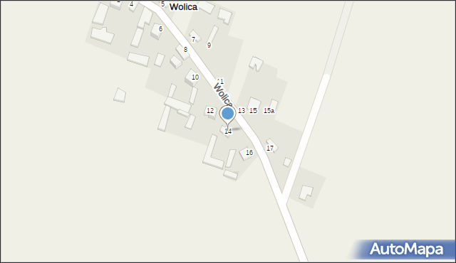 Wolica, Wolica, 14, mapa Wolica