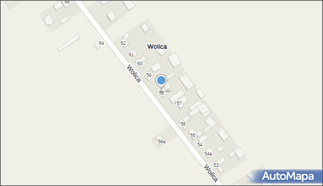 Wolica, Wolica, 58, mapa Wolica