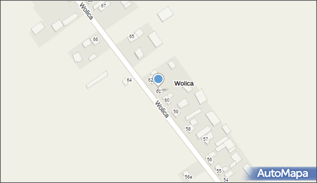 Wolica, Wolica, 61, mapa Wolica