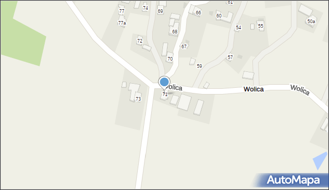 Wolica, Wolica, 71, mapa Wolica