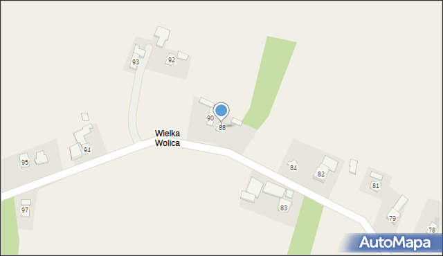 Wolica, Wolica, 88, mapa Wolica