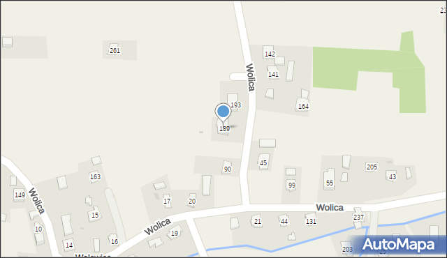 Wolica, Wolica, 189, mapa Wolica