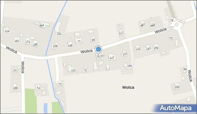 Wolica, Wolica, 71, mapa Wolica