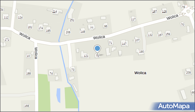 Wolica, Wolica, 72, mapa Wolica